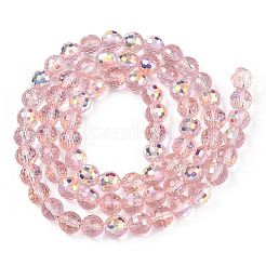 Transparent Electroplate Glass Beads Strands&nbsp;EGLA-N012-001-B06