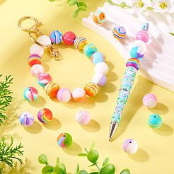 50Pcs Food Grade Eco-Friendly Silicone Focal Beads&nbsp;SIL-TA0002-82