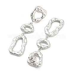 Non-Tarnish Hammered 304 Stainless Steel Stud Earrings&nbsp;EJEW-C067-21P