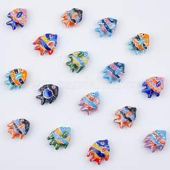 16Pcs 8 Colors Handmade Porcelain Beads&nbsp;PORC-DC0001-01