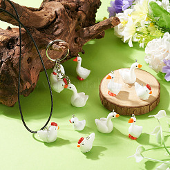 16Pcs 4 Styles Opaque Resin Pendants&nbsp;RESI-TADJ0001-25