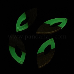 Luminous Glow in the Dark Wood & Resin Pendant&nbsp;WOOD-H104-06