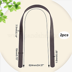 PU Imitation Leather Bag Handles&nbsp;FIND-WH0036-53B