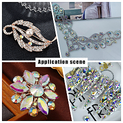 100Pcs Cubic Zirconia Pointed Back Cabochons&nbsp;ZIRC-BBC0002-39