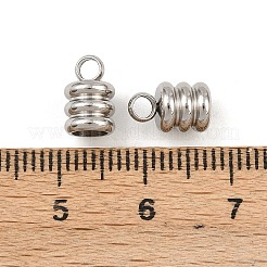 Tarnish Resistant 201 Stainless Steel Cord Ends&nbsp;STAS-R063-27