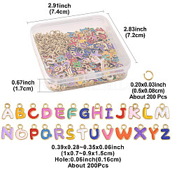 200Pcs Alloy Enamel Pendants&nbsp;ENAM-FS0003-59
