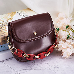 2Pcs 2 Colors Acrylic Curb Chain Bag Strap&nbsp;FIND-GN0001-29