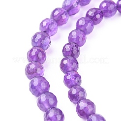 Natural Amethyst Beads Strands&nbsp;G-C073-6mm-3