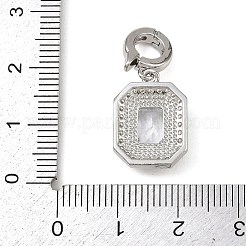 Brass Micro Pave Cubic Zirconia Pendants&nbsp;LS-KK-K413-08P
