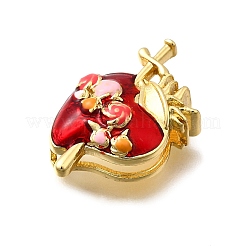 Brass Enamel Beads&nbsp;KK-Z125-18G-02