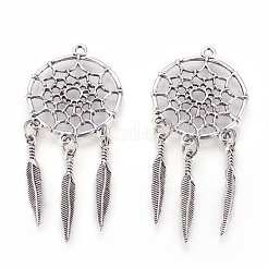 Tibetan Style Alloy Pendants&nbsp;X-TIBE-Q054-14AS-RS