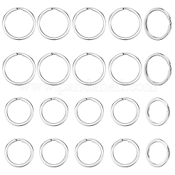 40Pcs 2 Styles 304 Stainless Steel Split Key Rings&nbsp;STAS-CY0001-03