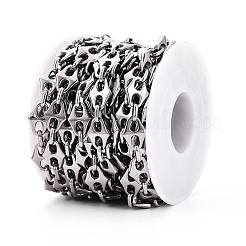 304 Stainless Steel Rhombus Link Chains&nbsp;CHS-Q009-01P