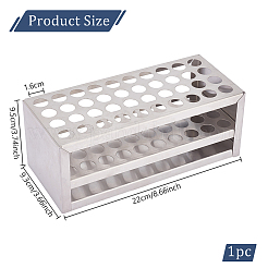 40-Hole 201 Stainless Steel Test Tube Display Stands&nbsp;AJEW-WH0348-165B