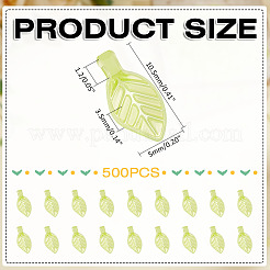 500Pcs Transparent Acrylic Charms&nbsp;TACR-ME0001-02B