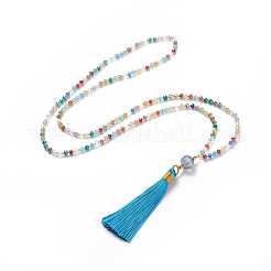 Polyester Tassel Pendant Jewelry Sets&nbsp;SJEW-JS01063