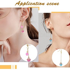 10Pcs Gemstone Charm Pendant Crystal Quartz Healing Natural Stone Pendants Buckle for Jewelry Necklace Earring Making Cra&nbsp;JX599J