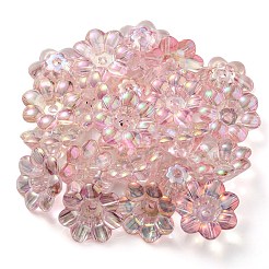 UV Plating Rainbow Iridescent Acrylic Beads&nbsp;OACR-P010-04B
