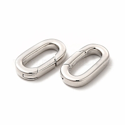 Rack Plating Brass Spring Gate Rings&nbsp;KK-H436-13A-P