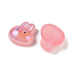 Glitter Plated Animal Resin Cabochons&nbsp;RESI-H163-10C