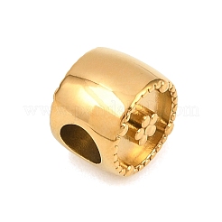 304 Stainless Steel European Beads&nbsp;STAS-F343-01A-G