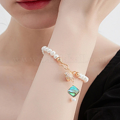 12pcs 3 styles Natural Abalone Shell/Paua Shell Beads Strands&nbsp;SHEL-WR0001-03
