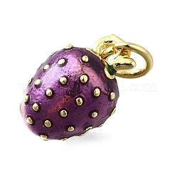 Brass with Enamel Charms&nbsp;KK-Q066-01I-G