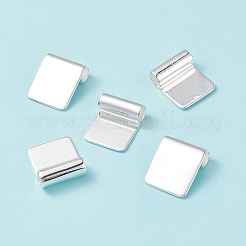 Brass Glue-on Flat Pad Bails&nbsp;KK-D519-A-S