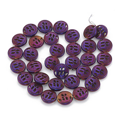 Electroplate Non-magnetic Synthetic Hematite Beads Strands&nbsp;G-N0322-02