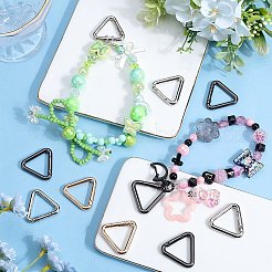 12Pcs 3 Colors Alloy Spring Gate Rings&nbsp;FIND-SC0010-19