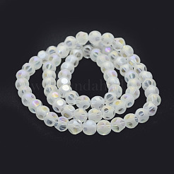 Electroplate Glass Beads Strands&nbsp;EGLA-P032B-8mm-AB02