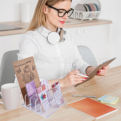 Square Acrylic Book Display Stand&nbsp;OFST-WH0004-037