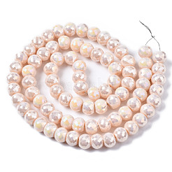 Electroplate Glass Beads Strands&nbsp;EGLA-Q125-003-A01