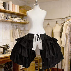 Polyester Women's Double-sided Ruffled Petticoat&nbsp;DIY-WH0622-631A