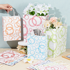 36Pcs 12 Styles Rectangle Bubble Paper Gift Bags&nbsp;CARB-NB0001-12