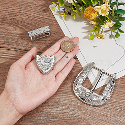 Belt Zinc Alloy Buckle Sets&nbsp;FIND-WR0011-02P