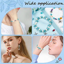 200Pcs 4 Styles Synthetic Howlite & Turquoise & Magnesite Beads&nbsp;G-SC0002-44