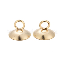 201 Stainless Steel Bead Cap Pendant Bails&nbsp;STAS-L244-27A-G