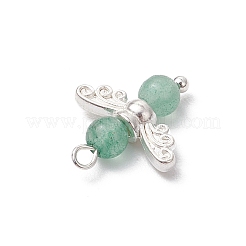 10Pcs 10 Styles Natural & Synthetic Mixed Gemstone Beaded Pendants&nbsp;PALLOY-JF03635
