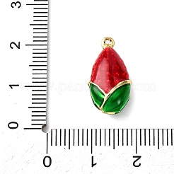 Corn Brass Enamel Pendants&nbsp;KK-C119-02A
