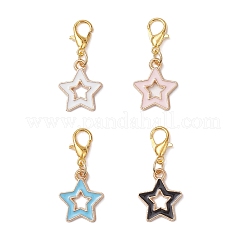 4Pcs Alloy Enamel Pendant Decorations&nbsp;HJEW-JM04176