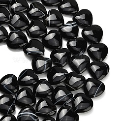 Natural Black Agate Beads Strands&nbsp;G-B178-L01-01