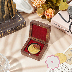 Wood Coin Medal Storage Box&nbsp;AJEW-WH0009-68B