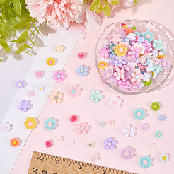 300Pcs 6 Styles Opaque Resin Cabochons&nbsp;CRES-SC0003-19