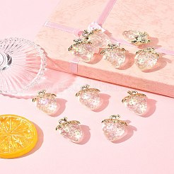 10Pcs Transparent Acrylic Pendants&nbsp;MACR-FS0002-08A