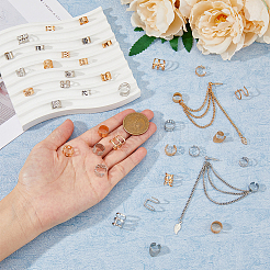 2 Sets 2 Colors Alloy Cuff Earrings Set&nbsp;EJEW-FI0001-57