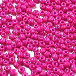 Baking Paint 6/0 Glass Seed Beads&nbsp;SEED-S004-Y7