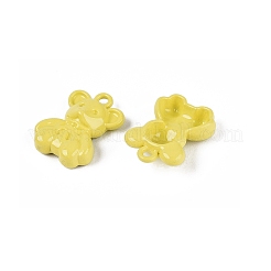 Spray Painted Alloy Pendants&nbsp;PALLOY-Q466-03F