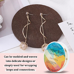 6 Rolls 6 Size Copper Jewelry Wire&nbsp;CWIR-FG0001-05LG