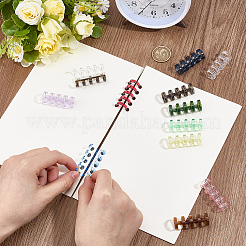 52Pcs 13 Colors Plastic 5-Hole Loose Binders Binding&nbsp;DIY-MA0006-76